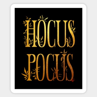 Gold Hocus Pocus Sticker